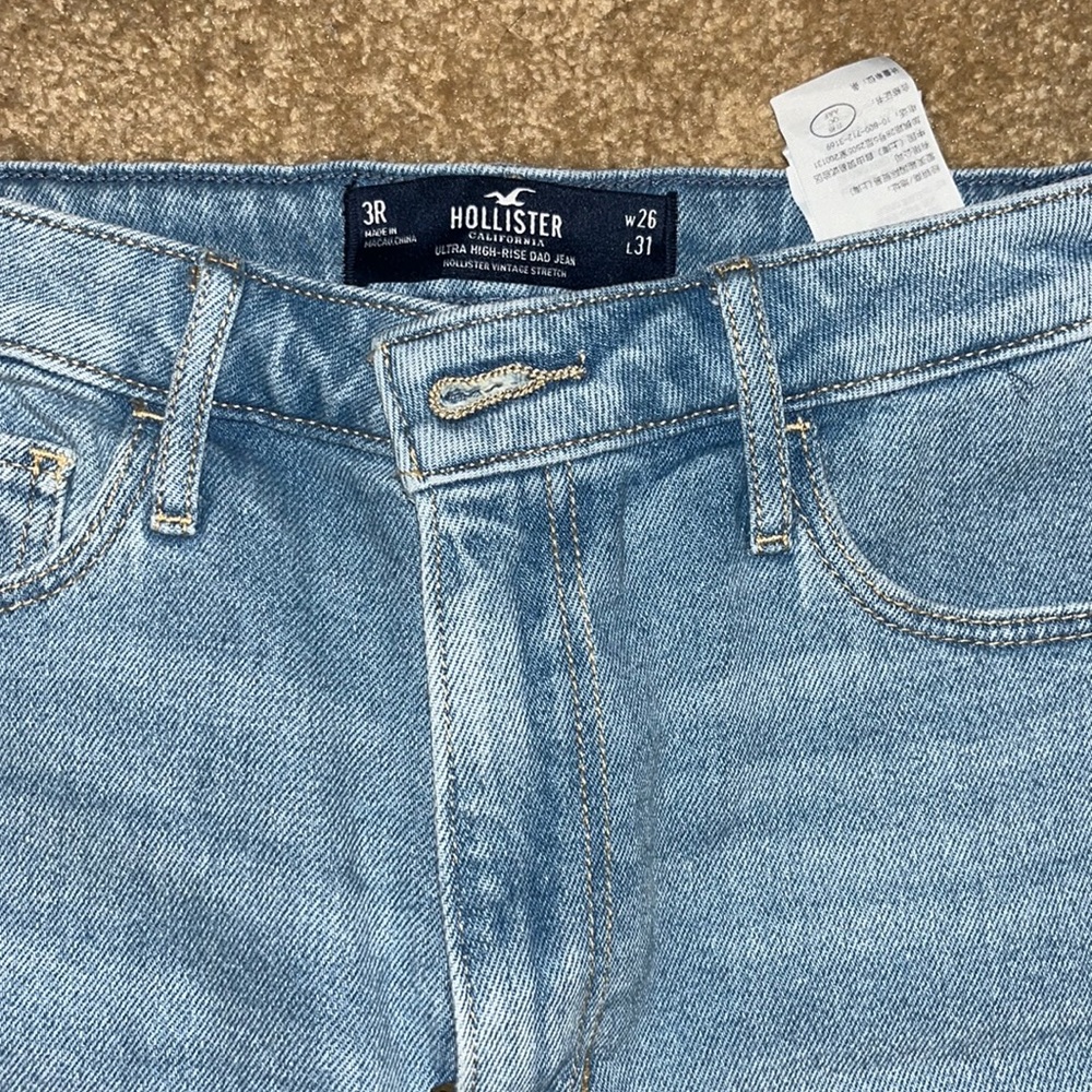 SOLD Hollister ultra high rise dad jean only worn once